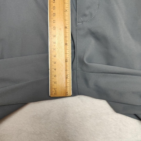 Adidas Pants Mens 32x32 Gray Golf Chino Slim Microfiber Polyester Pockets Flat - Picture 12 of 12